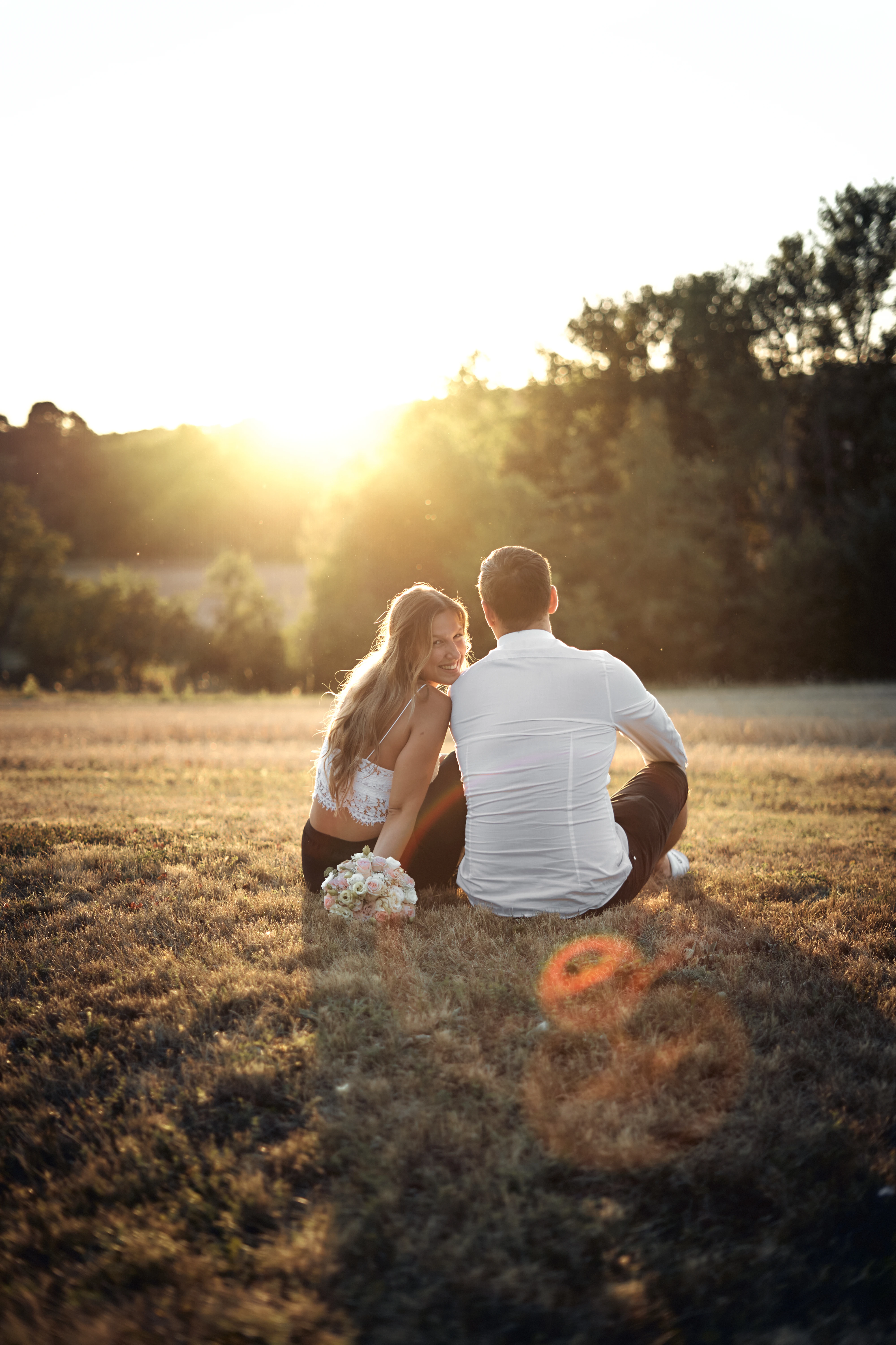 Hochzeitsfoto Sonnenuntergang – Pat Schmidt Photography München
