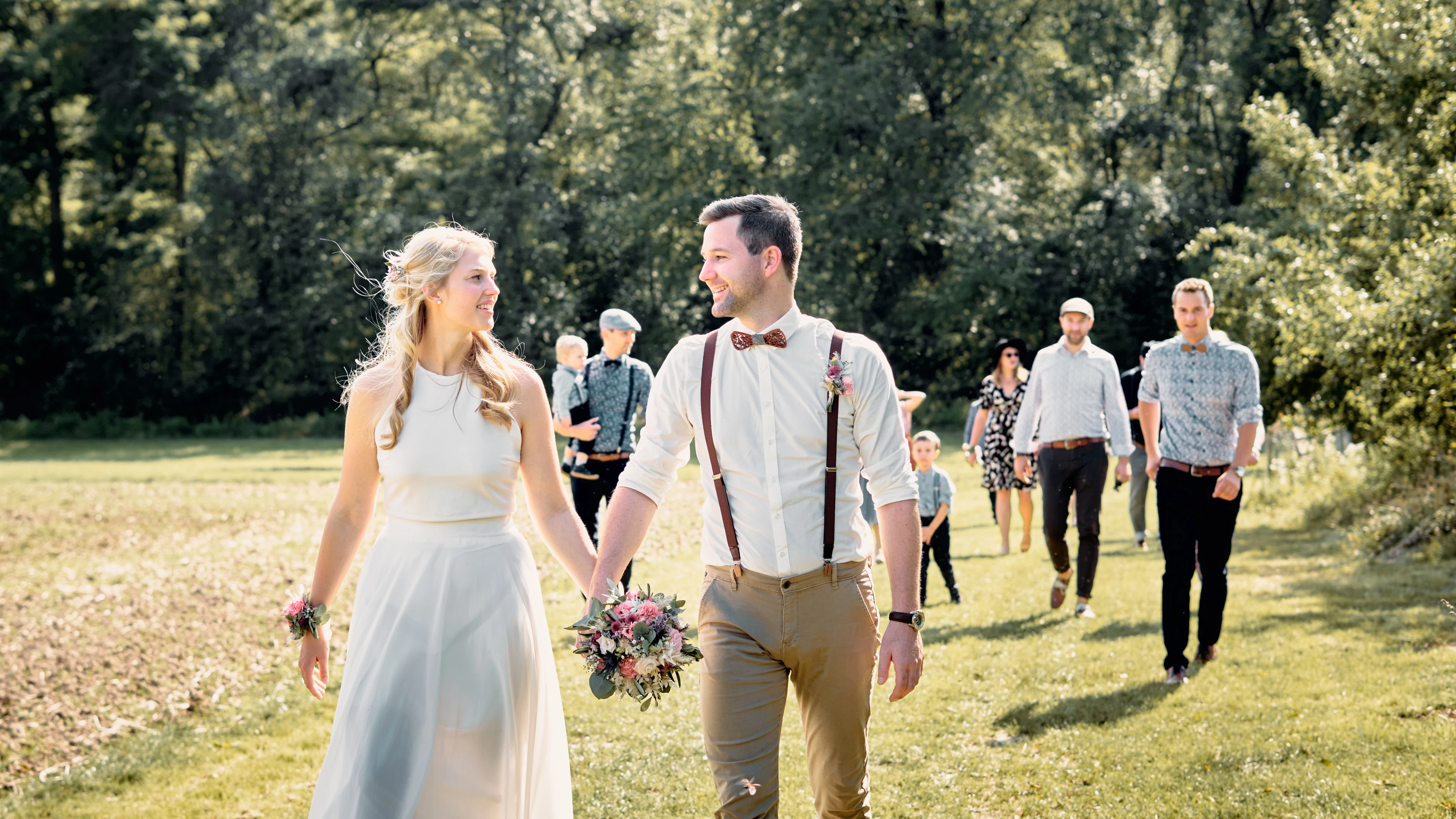 Hochzeitsgesellschaft Gruppenfoto – Hochzeitsfotograf München